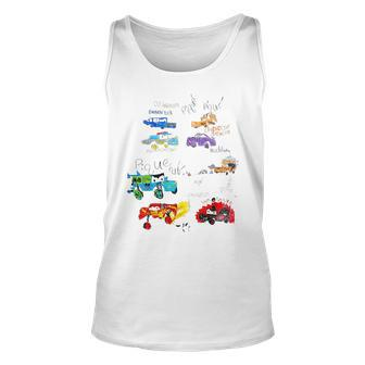 Car Childish Drawing Drawing Funny Gifts Unisex Tank Top | Mazezy