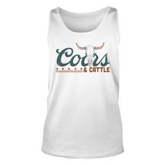 Cattle Rodeo Western Cowboy Unisex Tank Top - Monsterry AU