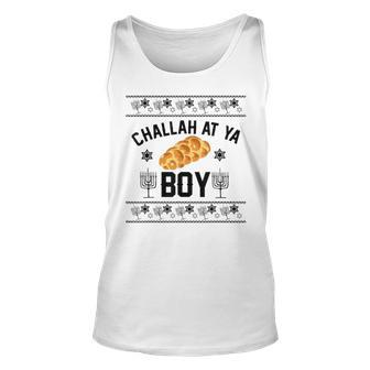 Challah At Ya Boy Ugly Christmas Sweaters Tank Top - Monsterry