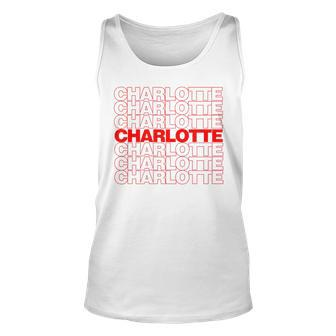 Charlotte Thank You Bag Retro Style Nostalgic Pride Unisex Tank Top | Mazezy