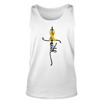 Childhood Cancer Faith Childhood Cancer Awareness Support Tank Top - Seseable