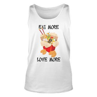 Chinese Takeout - Eat More Love More - Fortune Cookies Unisex Tank Top - Thegiftio UK