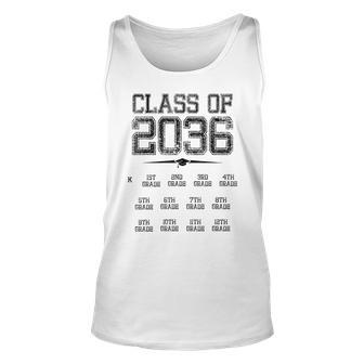 Class Of 2036 Grow With Me Kindergarten Class Of 2036 Tank Top | Mazezy