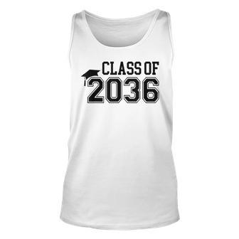 Class Of 2036 First Day Of School Grow With Me Graduation Unisex Tank Top - Seseable