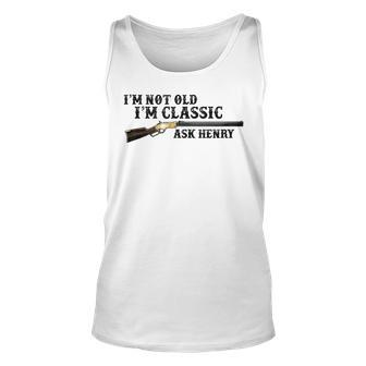 Classic Henry Lever Action Rifle - For Gun Enthusiasts Unisex Tank Top | Mazezy