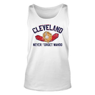 Cleveland Never Forget Wahoo Baseball Antipc Baseball Tank Top | Mazezy