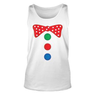 Clown Bow Tie Halloween Costume Funny Unisex Tank Top - Thegiftio UK