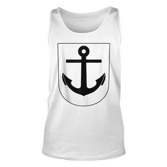 Coat Of Arms Shield Anchor Unisex Tank Top | Mazezy