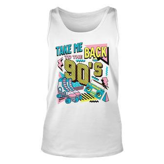 Cool Retro Vintage Colourful90s Take Me Back To The 90S 2023 90S Vintage Tank Top
