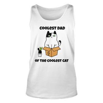Coolest Dad Of The Coolest Cat Fathers Day Gift Cat Lover Unisex Tank Top | Mazezy CA