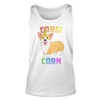 Corgi For Kids Girls Corgicorn Unicorn Unicorg Dog Unisex Tank Top | Mazezy