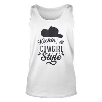 Cowgirl Cowboy Boots Western Line Dancing Ladies Dancing Tank Top | Mazezy