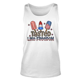 Creams Tasted Like Freedom Freedom Funny Gifts Unisex Tank Top | Mazezy