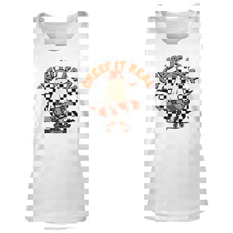 Creep It Real Retro Vintage Ghost Skateboard Halloween Fall IT Tank Top | Mazezy