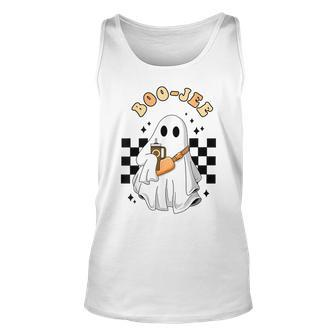 Cute Boujee Boo-Jee Stanley Tumbler Inspired Ghost Halloween Tank Top - Seseable