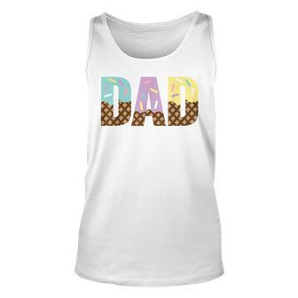 Dad Of The Sweet One Ice Cream 1St First Family Fathers Day Unisex Tank Top | Seseable CA