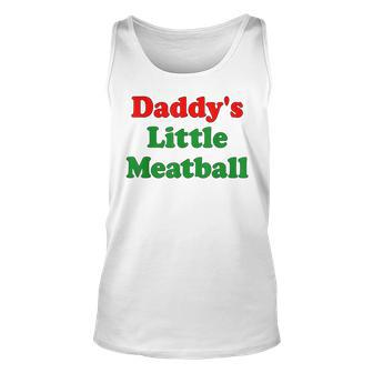 Daddy Little Meatball Italian Dad Tank Top - Monsterry UK