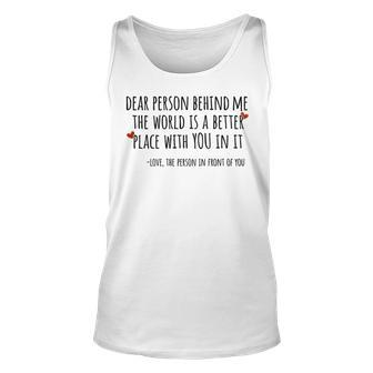 Depression & Suicide Prevention Awareness Person Behind Me Depression Tank Top | Mazezy