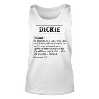 Dickie Name Definition Phrase Customized Mens Tank Top | Mazezy