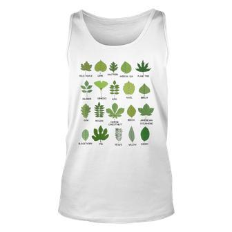Different Types Of Tree Leaves Common Leaves Nature Lovers Unisex Tank Top - Monsterry CA