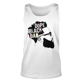 Dope Black Dad Black Fathers Africa Map Unisex Tank Top - Thegiftio