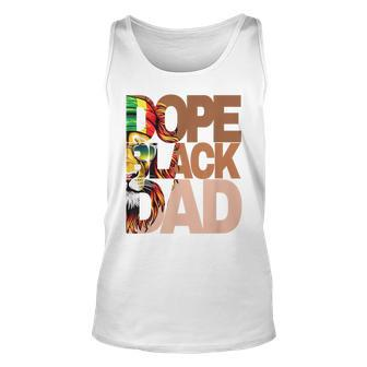 Dope Black Dad Junenth Fathers Day Black Man King Unisex Tank Top | Mazezy