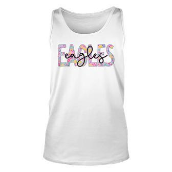 Eagles Colorful Leopard School Spirit Tank Top - Monsterry