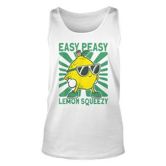 Easy Peasy Lemon Squeezy Lemonade Stand Crew Unisex Tank Top - Monsterry