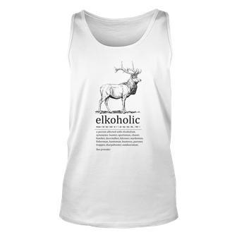Elkoholic | Elk Hunting Unisex Tank Top - Thegiftio UK