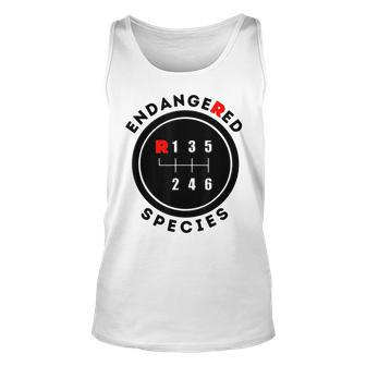 Endangered Species Manual Gearbox Stick Shift 6 Speed Unisex Tank Top | Mazezy