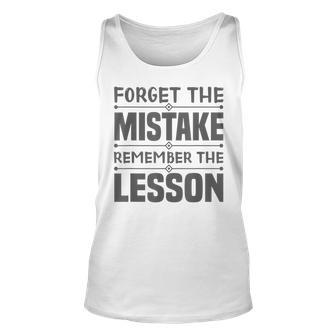 Entrepreneur - Forget The Mistake Remember The Lesson Unisex Tank Top | Mazezy
