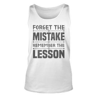 Entrepreneur - Forget The Mistake Remember The Lesson Unisex Tank Top | Mazezy