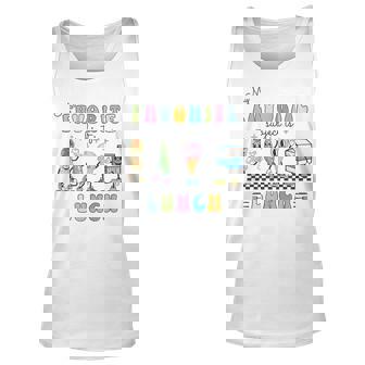 My Favorite Subject Is Lunch Lady Cafeteria Crew Retro Tank Top | Mazezy