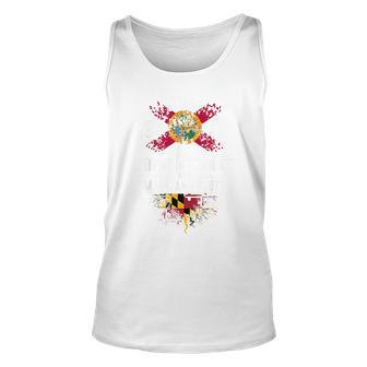Florida Home Maryland Roots State Tree Flag Love Gift Unisex Tank Top | Mazezy