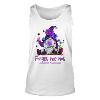 Forget Purple Gnome Me Not Purple Alzheimer's Awareness Tank Top - Seseable