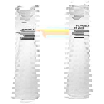 Fort Lauderdale Florida City Retro Unisex Tank Top | Mazezy