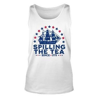 Fourth Of July Spilling The Tea Since 1773 4Th Of July Tank Top | Mazezy