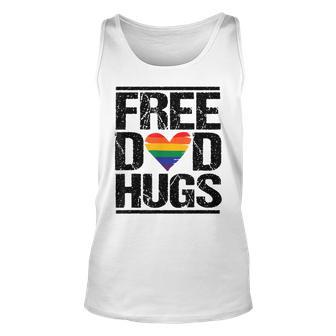 Free Dad Hugs Lgbtq Pride Stepfather Daddy Papa Tank Top | Mazezy