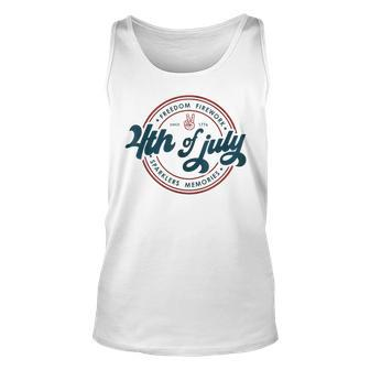 Freedom Firework Sparklers Memories America 4Th Of July Freedom Tank Top | Mazezy