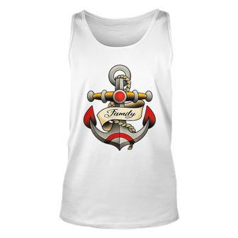 Funny Anchor Tattoo Unisex Tank Top | Mazezy