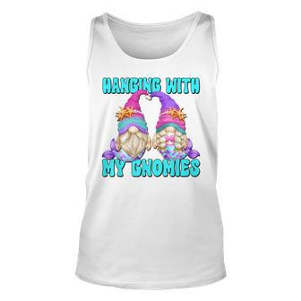 Beach Saying Hanging With My Gnomies Mermaid Gnomes Tank Top - Seseable
