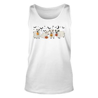 Cow Ghost Halloween Farmer Trick Or Treat Cow Lover Tank Top - Monsterry DE