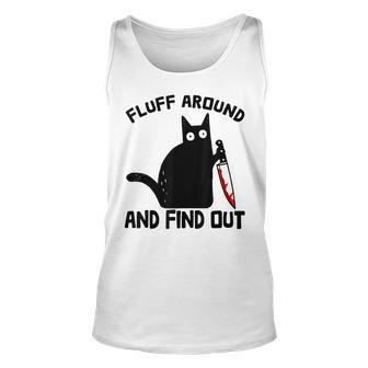 Fluff Around And Find Out Cut Cat Cat Lovers Halloween Tank Top - Monsterry