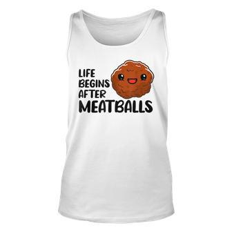 Funny Meatball Meme - Italian Food Lovers Unisex Tank Top | Mazezy