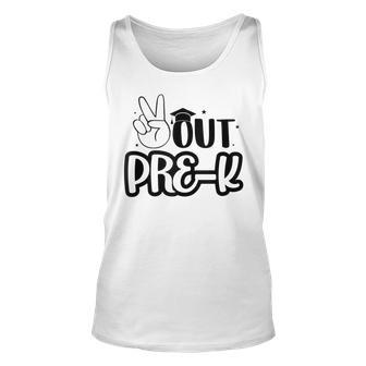 Funny Peace Out Prek Graduate Summer Last Day Of School Unisex Tank Top | Mazezy AU