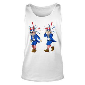 Funny Uncle Sam Griddy Dance 4Th Of July Independence Day Unisex Tank Top | Mazezy
