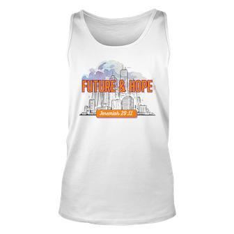 Future & Hope Front Unisex Tank Top | Mazezy