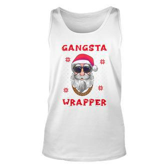 Gangsta Wrapper Ugly Christmas Sweater Tank Top - Monsterry DE