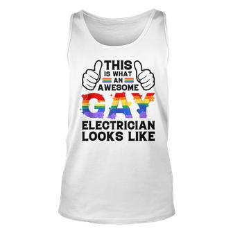 This Is What A Gay Electrician Looks Like Lgbtq Pride Month Tank Top | Mazezy