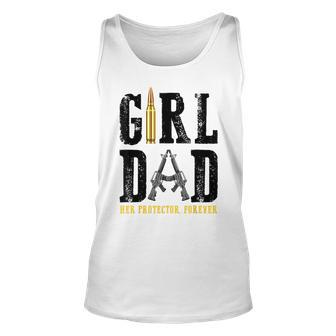Girl Dad Her Protector Forever Father Of Girls Tank Top | Mazezy UK